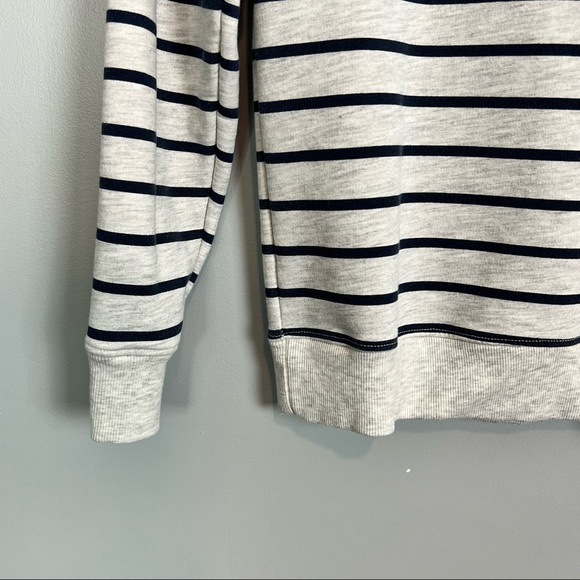 Ivory Ella Striped Pullover Heather Gray Size XSmall - Picture 4 of 5